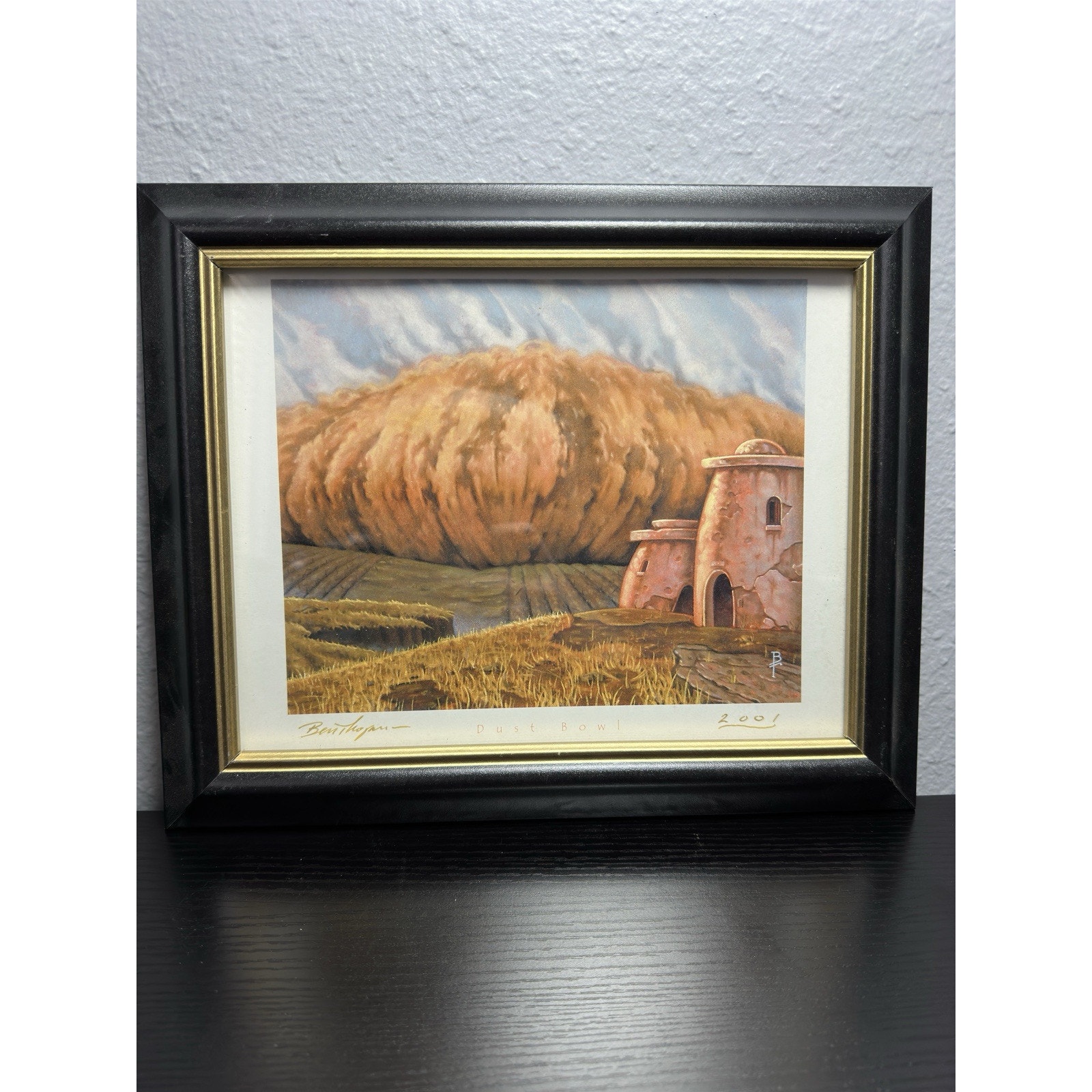 Magic The Gathering Vtg (2001) “Dust Bowl” Framed Photo Signed Ben Thompson Mtg